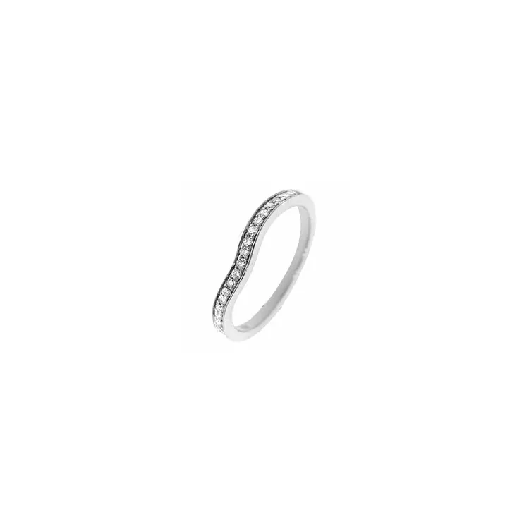 diamant ring i 14 karat hvidguld 0,14 ct