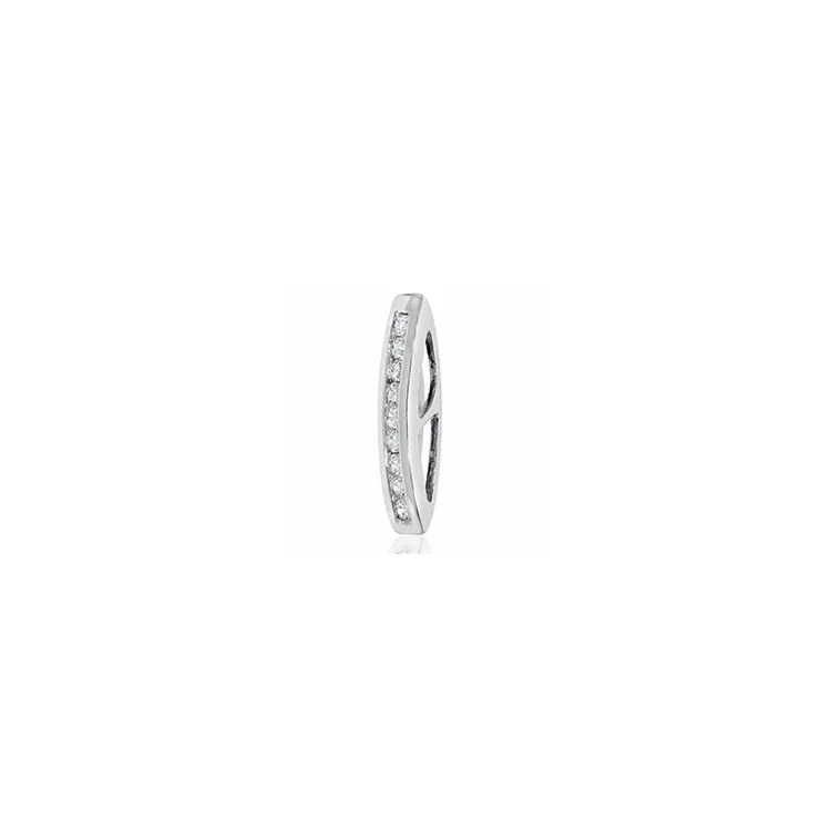 diamant vedhæng i 14 karat hvidguld 0,14 ct