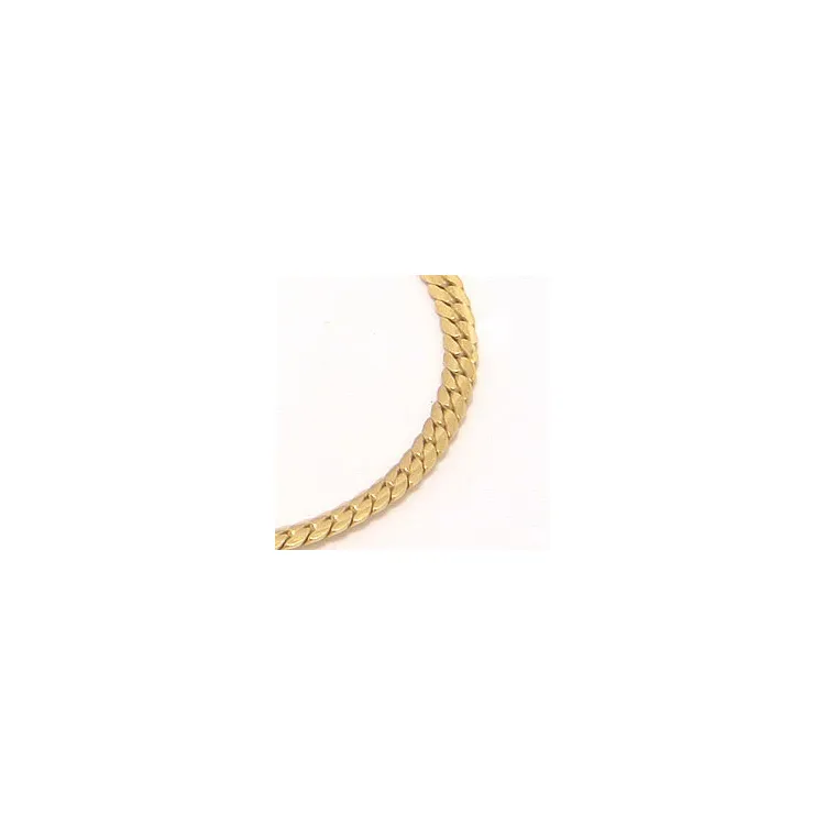 victoriahalskæde i forgyldt sølv 42 cm x 2,2 mm