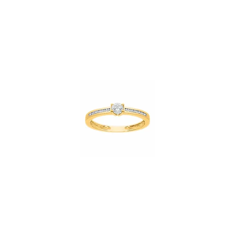 diamant ring i 14 karat guld 0,30 ct