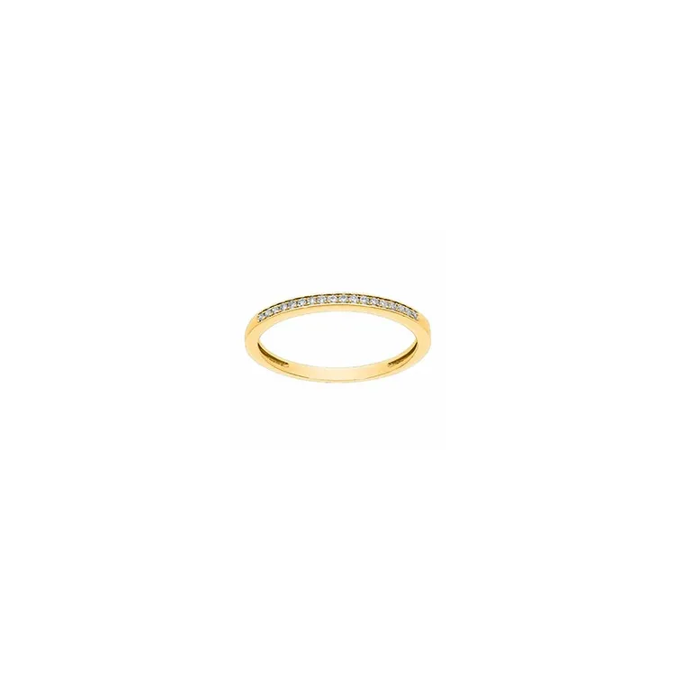 smal diamant guld ring i 14 karat guld 0,07 ct