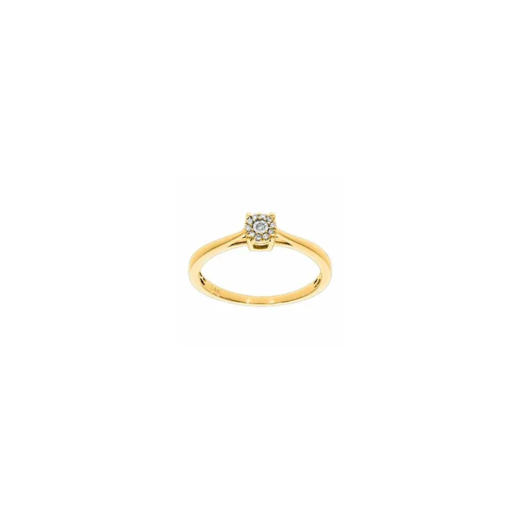 diamant guld ring i 14 karat guld 0,05 ct