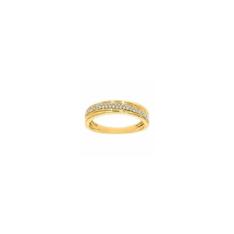 diamantring i 14 karat guld 0,20 ct