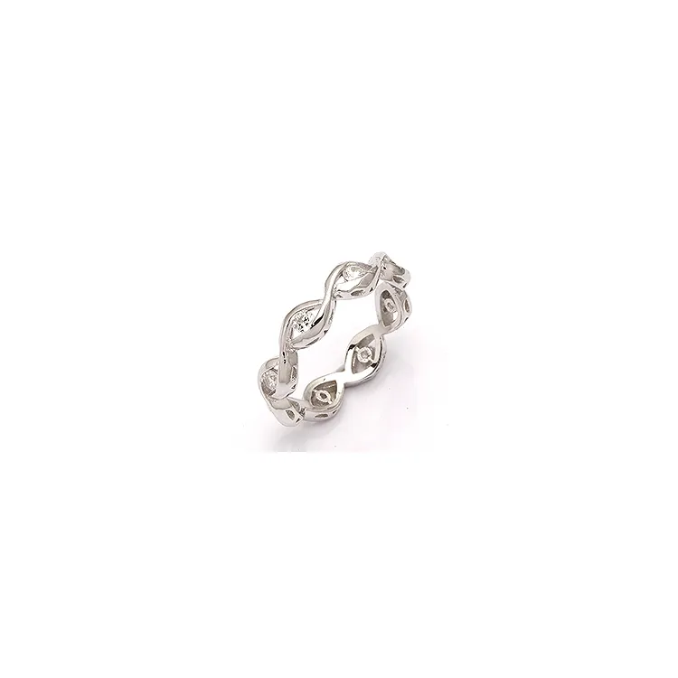 Zirkon ring i sølv