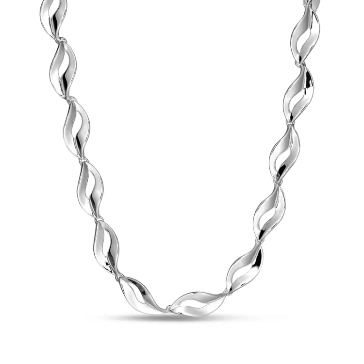 halskæde i sølv  x 7,6 mm