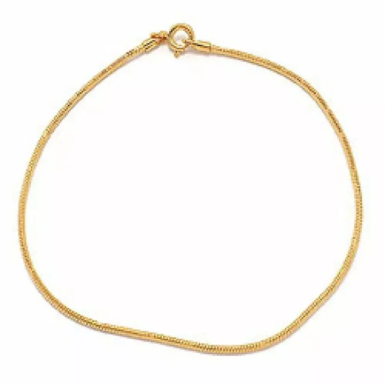 armbånd i forgyldt sølv 16, 17, 18, 19 cm x 1,6 mm