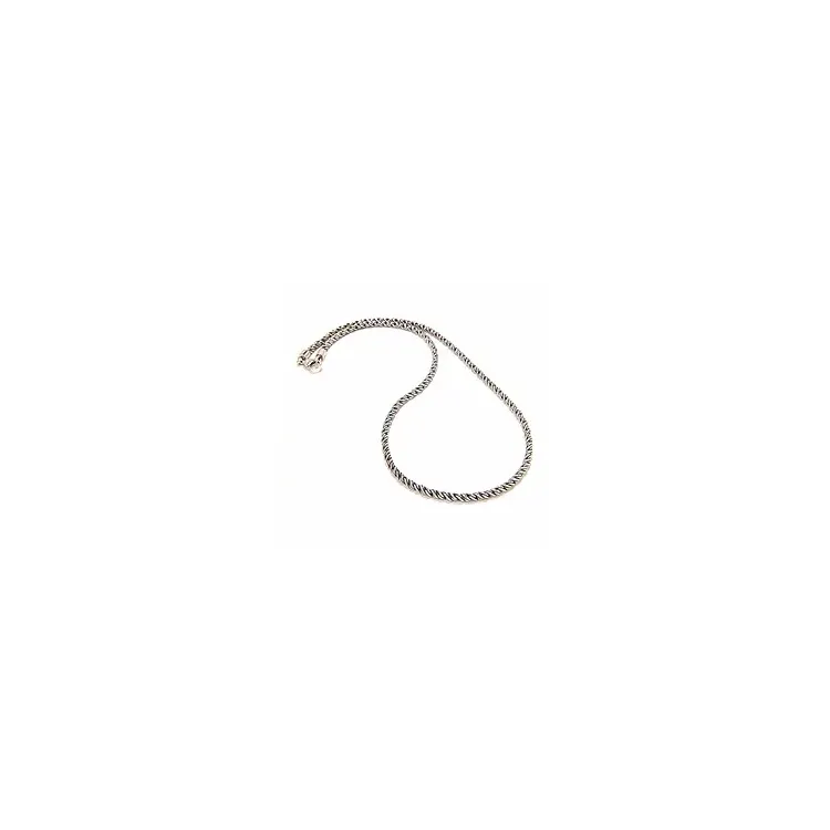 Halskæde i oxideret sterlingsølv 45 cm x 2,03 mm