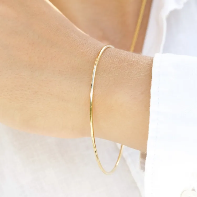 armbånd i forgyldt sølv 65 mm x 65 mm x 2,0 mm