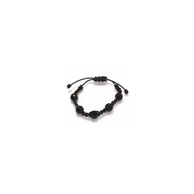 Sort armbånd i læder