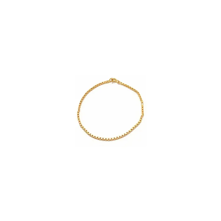 Veneziaarmbånd i forgyldt sølv x 1,8 mm