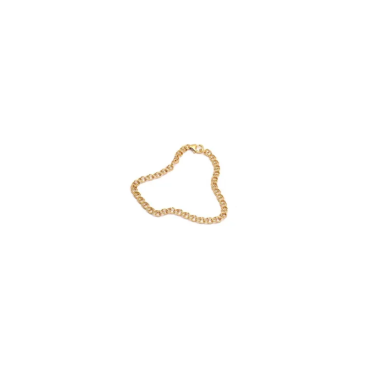 ægte armbånd i forgyldt sølv x 3,8 mm