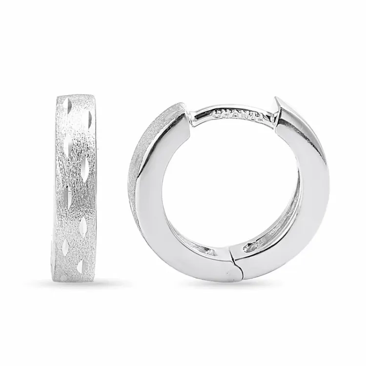 13,5 mm creoler i sølv