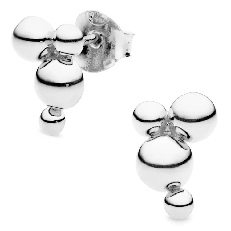 kugle øreringe i sølv - Bubbly Pure