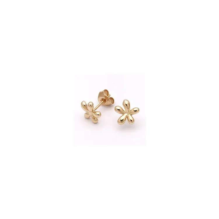 blomster øreringe i 9 karat guld