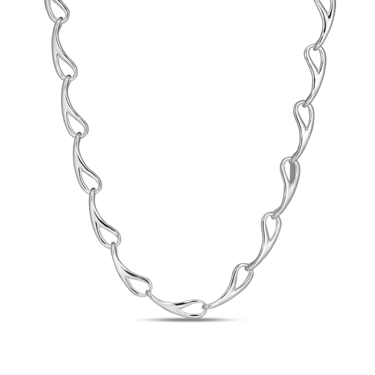 halskæde i sølv  x 6,0 mm