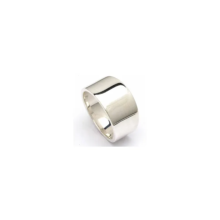 Bred ring i sølv