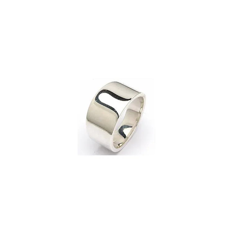 Bred ring i sølv