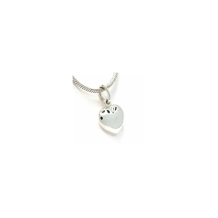 11 x 10 mm hjerte vedhæng i sølv