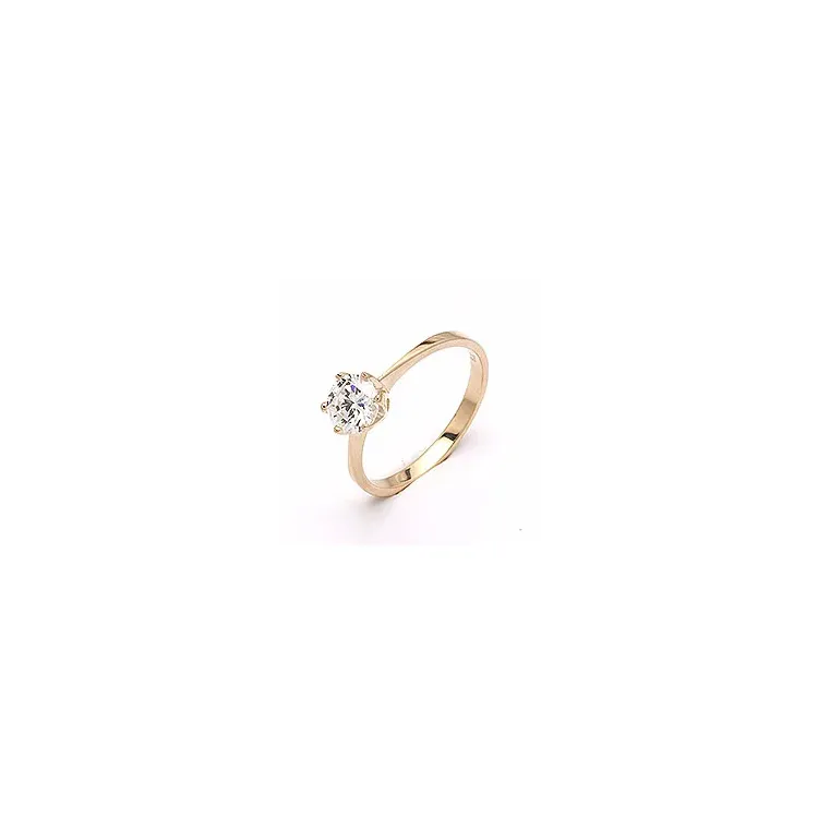 Rund ring i 9 karat guld