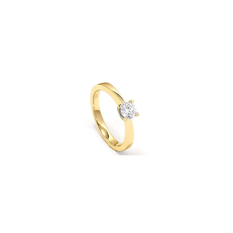 0,20 ct solitaire ring i 14 karat guld