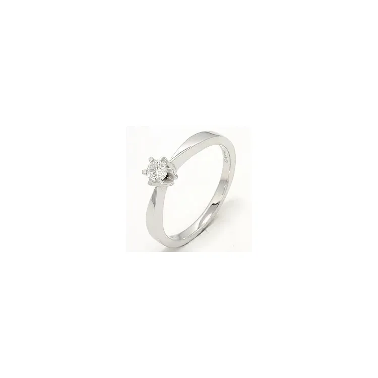 Diamant hvidguldsring i 14 karat hvidguld 0,20 ct