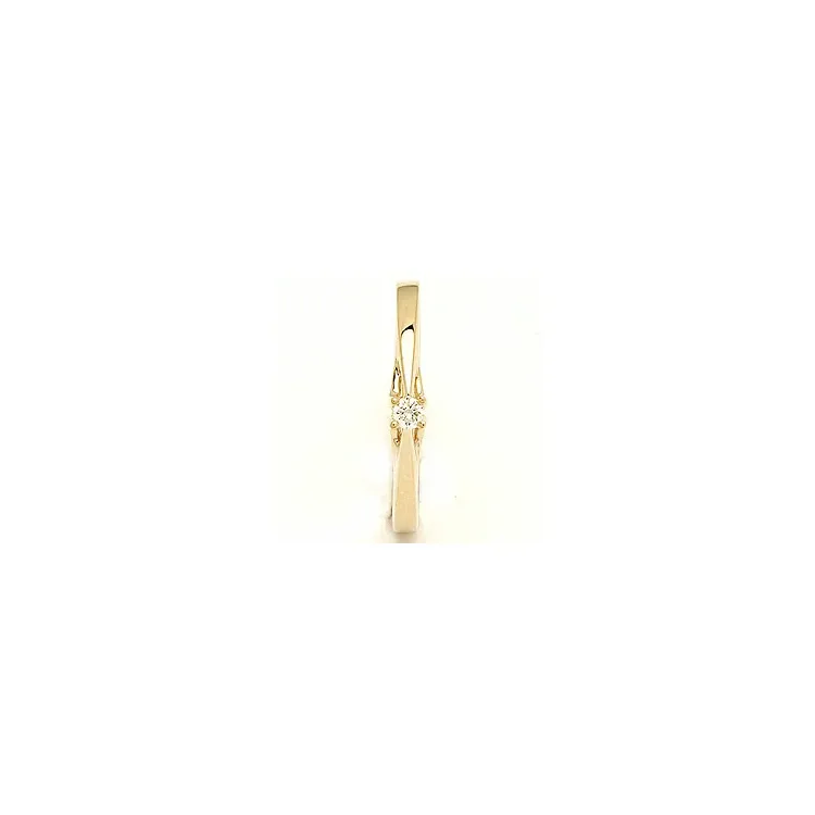 Enkel diamant guld ring i 14 karat guld 0,05 ct