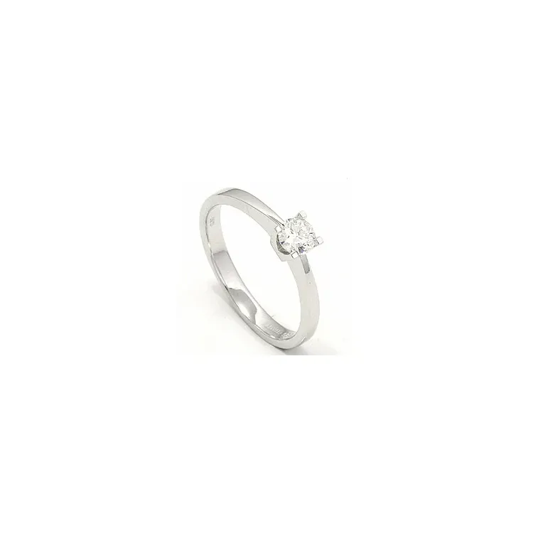 Enkel diamant hvidguldsring i 14 karat hvidguld 0,30 ct