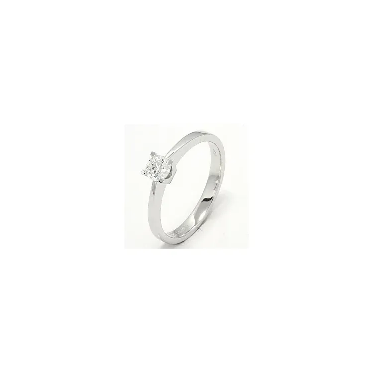 Enkel diamant hvidguldsring i 14 karat hvidguld 0,30 ct