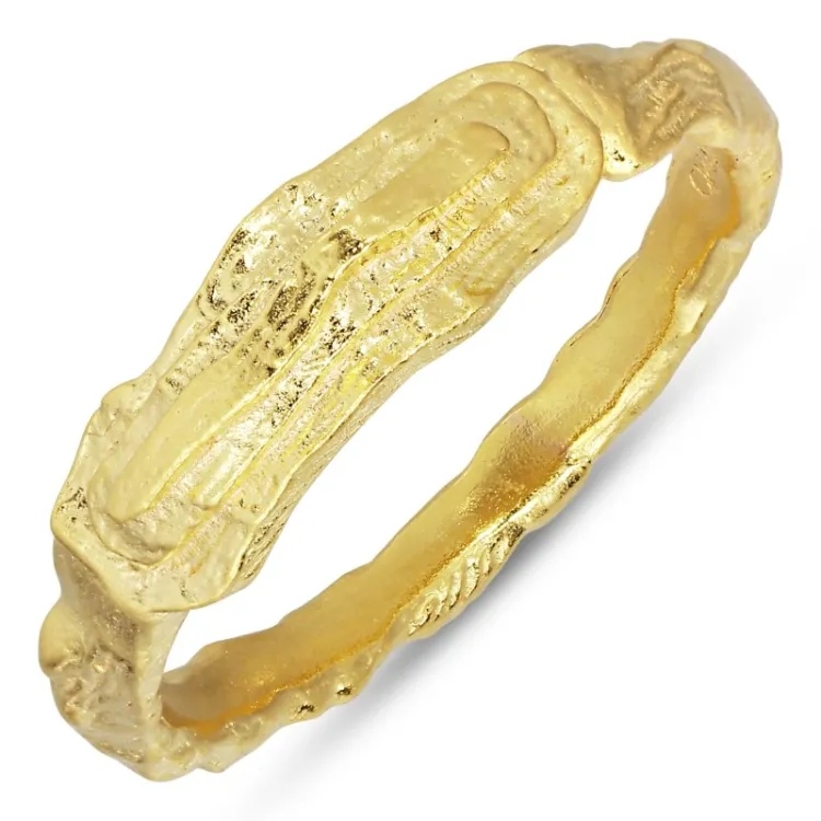 ring i forgyldt sølv - Lumé Etched