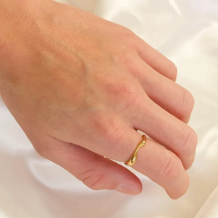 ring i forgyldt sølv - Lumé Essence