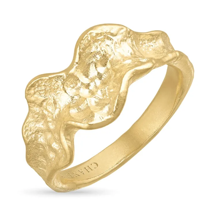ring i forgyldt sølv - Lumé Etched