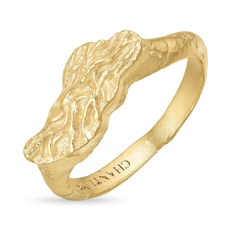 ring i forgyldt sølv - Lumé Etched