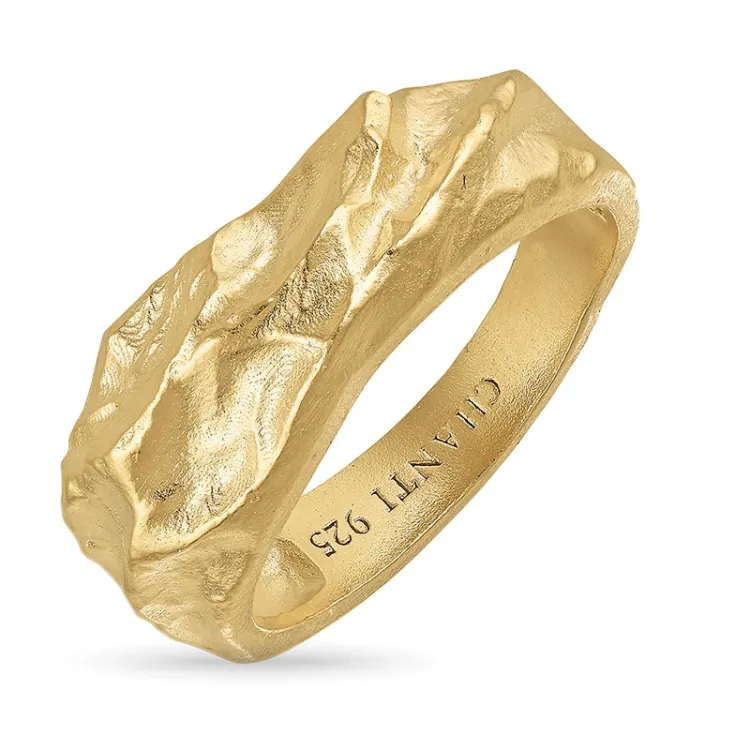 ring i forgyldt sølv - Lumé Etched