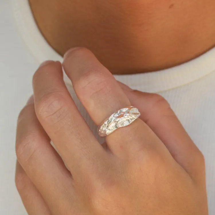 ring i sølv - Lumé Etched