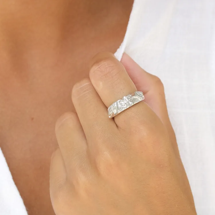 ring i sølv - Lumé Etched