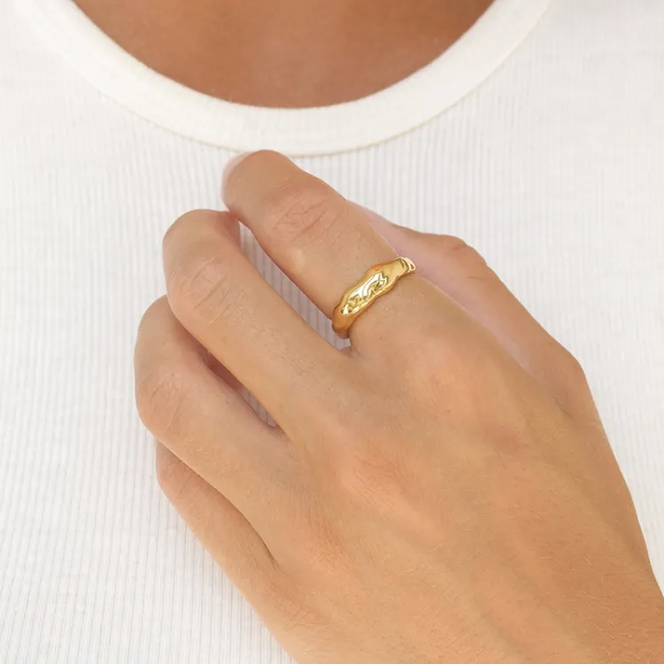 ring i forgyldt sølv - Lumé Essence