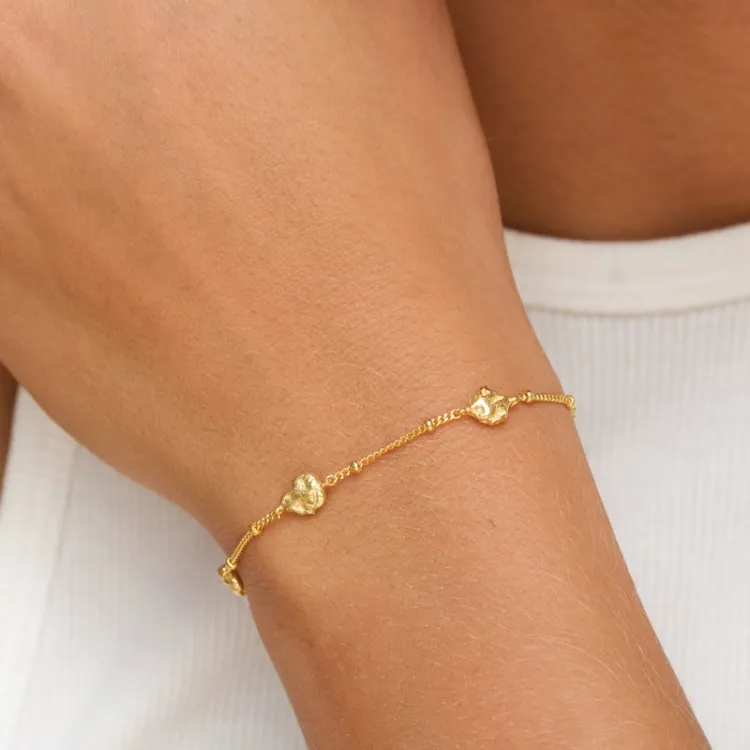 armbånd i forgyldt sølv - Lumé Etched