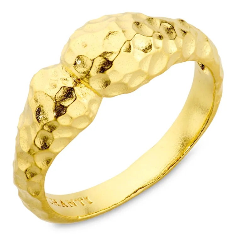 ring i forgyldt messing - Eliné