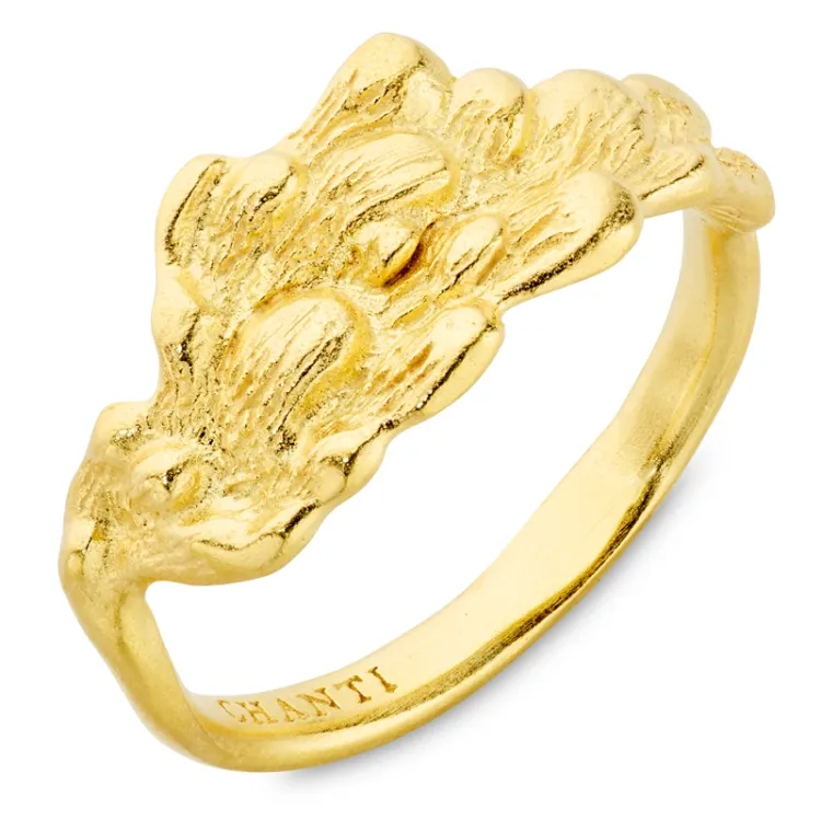 ring i forgyldt messing - Eliné