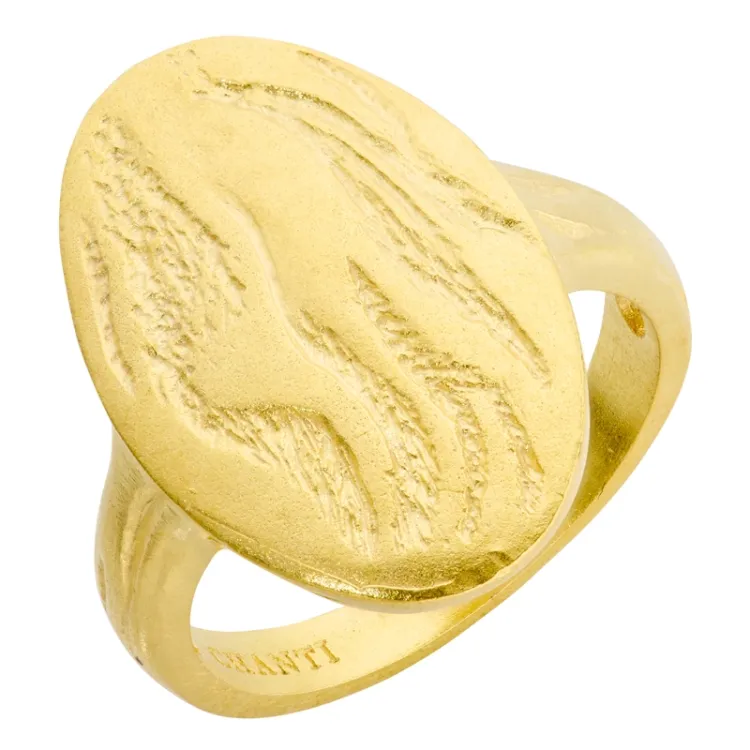 ring i forgyldt messing - Eliné