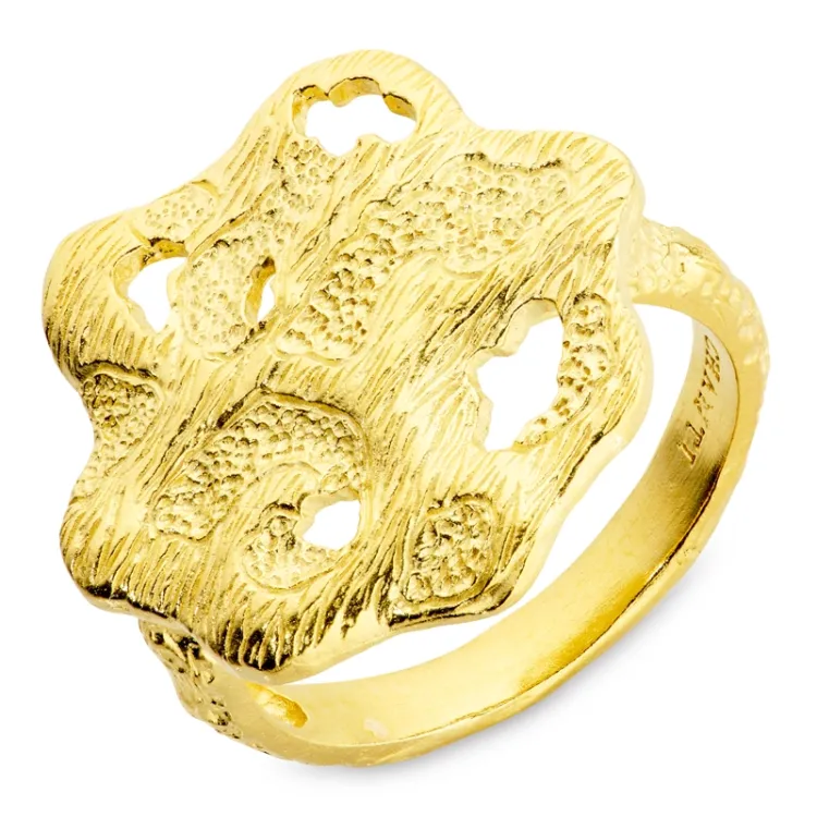 ring i forgyldt messing - Eliné