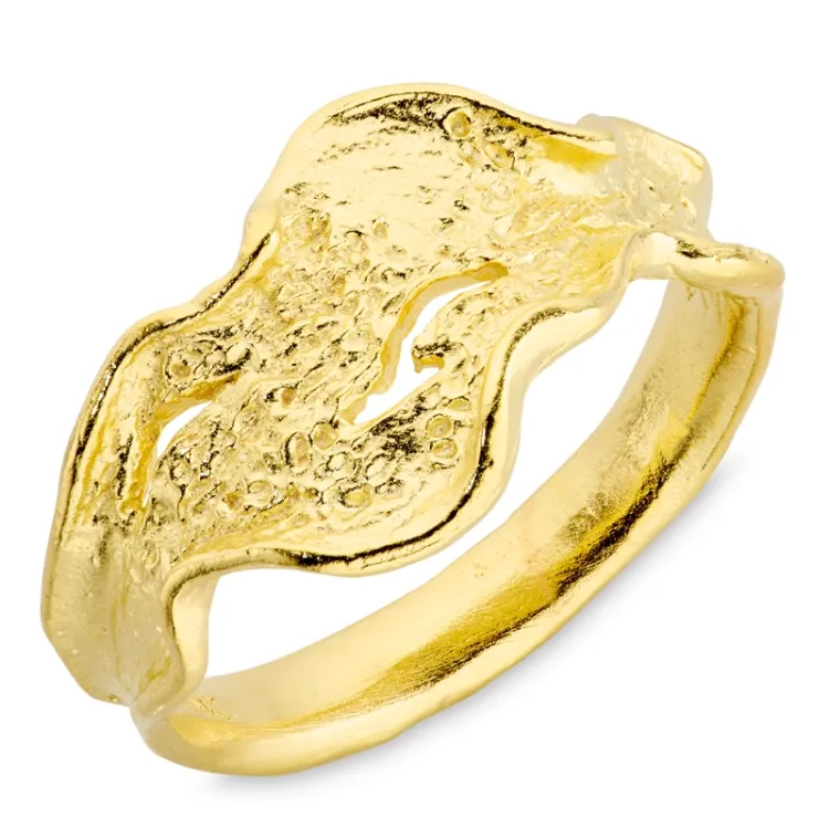 ring i forgyldt messing - Eliné