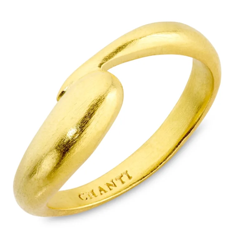 ring i forgyldt messing - Eliné