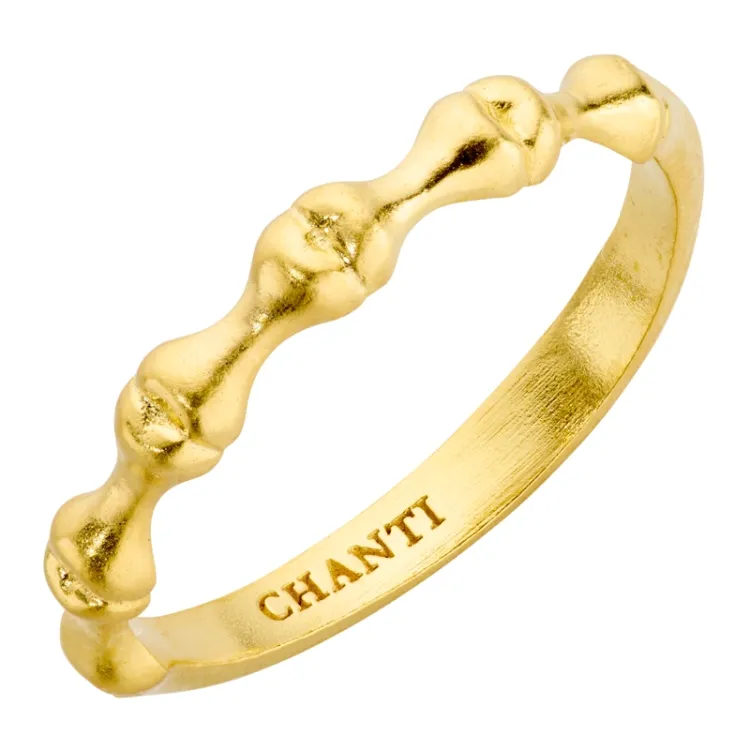 ring i forgyldt messing - Eliné