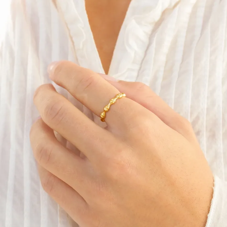 ring i forgyldt messing - Eliné