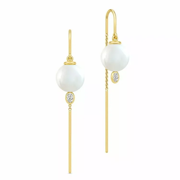 Julie Sandlau Ariel Chandeliers øreringe i sølv med 22 karat forgyldning