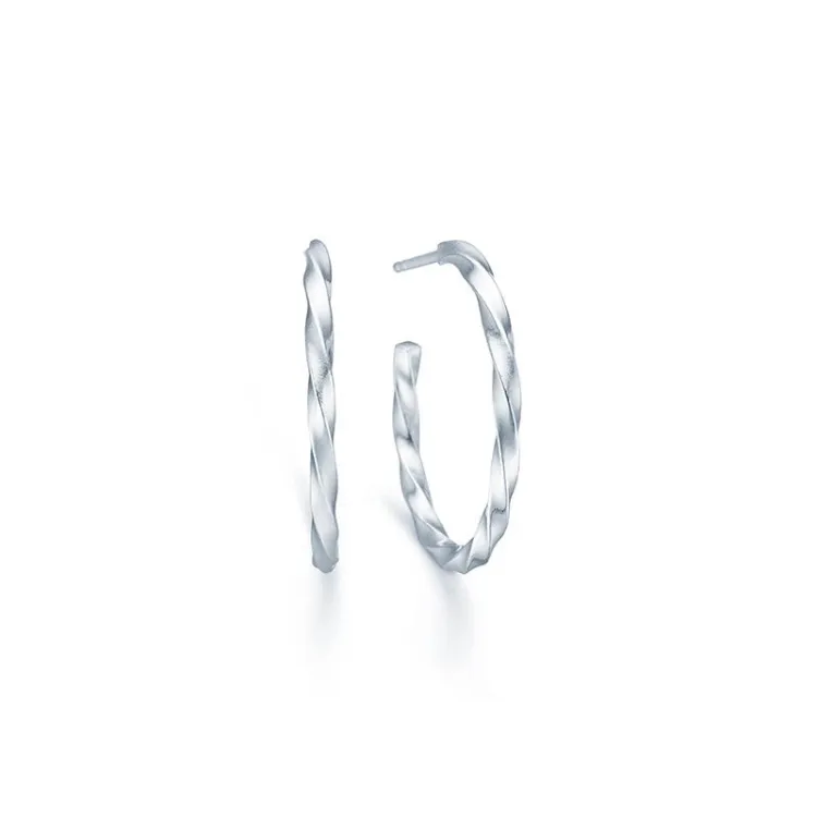 ID Fine IDH001SL hoops i sølv