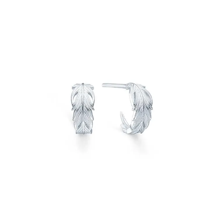ID Fine IDH007SL Raven mini hoops i sølv