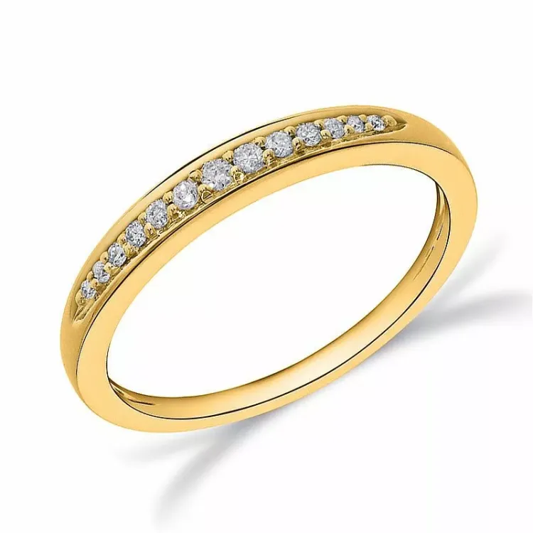 Kollektionsprøve i 14 karat guld 0,09 ct