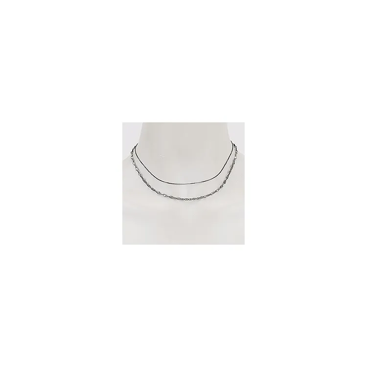RebekkaRebekka Lyra necklace halskæde i sort rhodineret sølv